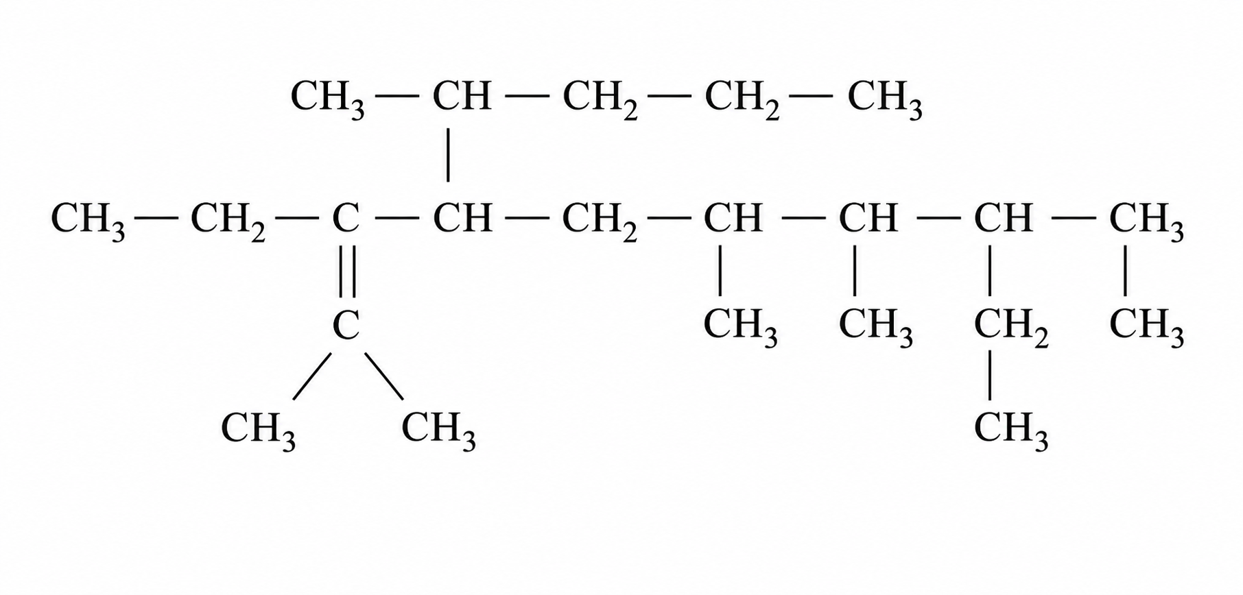Formula structurală a compusului de la întrebarea 19