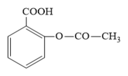 Structura acidului acetilsalicilic
