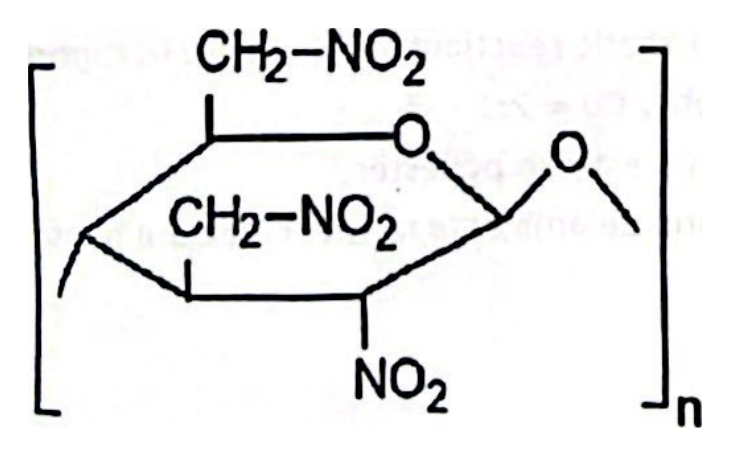 Structură nitroceluloză