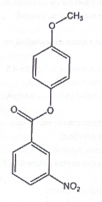 Structura compusului: 4-metoxifenil 3-nitrobenzoat