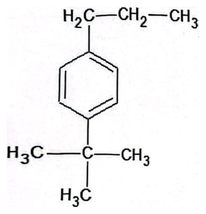 Hidrocarbură aromatică: 1-propil-4-terț-butilbenzen